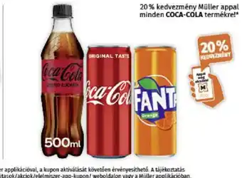 Müller Coca-Cola termékek ajánlat