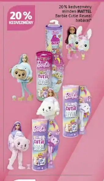 Müller Mattel Barbie Cutie Reveal baba ajánlat