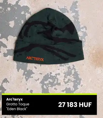 Warsaw sneaker store Arc'teryx grotto toque "Eden black" ajánlat