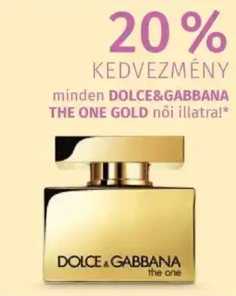 Müller minden Dolce&Gabbana The One Gold női illatra! ajánlat