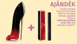 Müller AJÁNDÉK Carolina Herrera Very Good Girl Elixir  bármely, legalább CAROLINA HERRERA GOOD GIRL illat vásárlása esetén! ajánlat