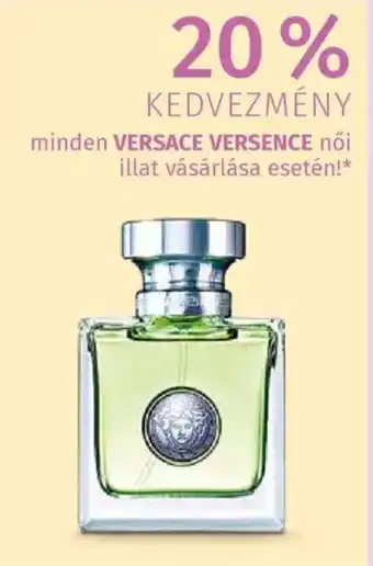 Müller minden Versace Versence női illat vásárlása esetén! ajánlat