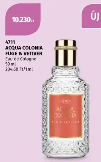 Müller Acqua Colonia Füge & Vetiver eau de cologne ajánlat