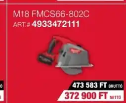 Milwaukeetool M18 FMCS66-802C ajánlat