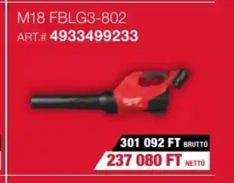 Milwaukeetool M18 FBLG3-802 ajánlat