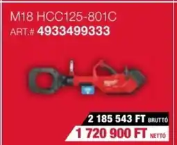 Milwaukeetool M18 HCC125-801C ajánlat