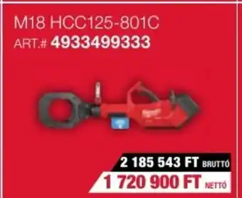 Milwaukeetool M18 HCC125-801C ajánlat