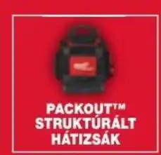 Milwaukeetool PACKOUT™ STRUKTÚRÁLT HÁTIZSÁK ajánlat