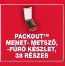 Milwaukeetool PACKOUT™M MENET-METSZŐ, -FÚRÓ KÉSZLET, 38 RÉSZES ajánlat