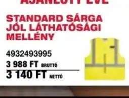 Milwaukeetool STANDARD SÁRGA JÓL LÁTHATÓSÁGI MELLÉNY ajánlat