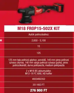 Milwaukeetool M18 FROP15-502X KIT ajánlat