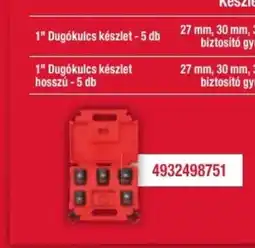 Milwaukeetool 1" Dugókulcs készlet - 5 db ajánlat