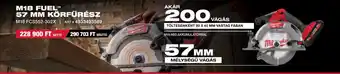 Milwaukeetool M18 FUEL™ 57 MM KÖRFŰRÉSZ ajánlat