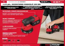 Milwaukeetool M18 FUEL EXCENTERES CSISZOLÓ 125 MM ajánlat