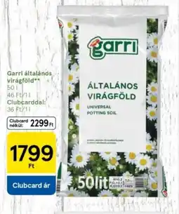 Tesco Garri általános virágföld ajánlat