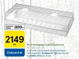 Tesco Mini melegágy szellőztetéssel ajánlat