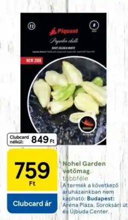 Tesco Nohel Garden vetőmag ajánlat