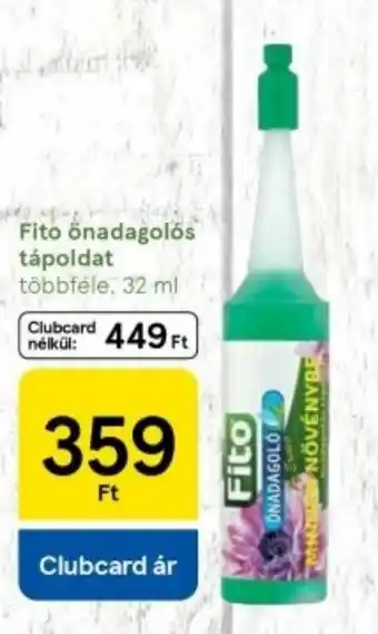 Tesco Fito önadagolós tápoldat ajánlat