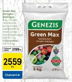 Tesco Green Max nitrogén- műtrágya ajánlat