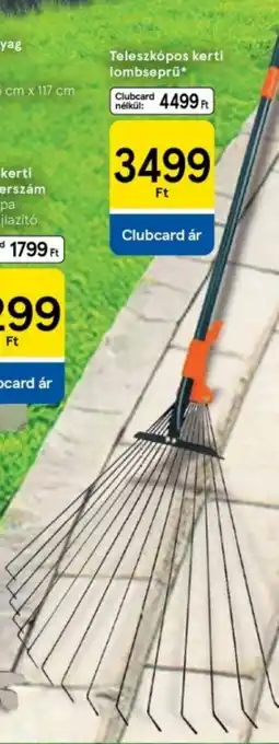 Tesco Teleszkópos kerti lombseprű ajánlat