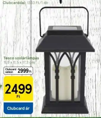 Tesco Tesco szolárlámpás ajánlat