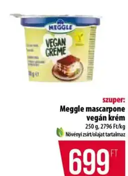 Coop Meggle mascarpone vegán krém ajánlat