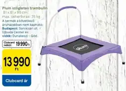 Tesco Plum szögletes trambulin ajánlat