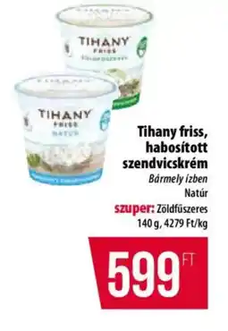 Coop Tihany friss, habosított szendvicskrém ajánlat