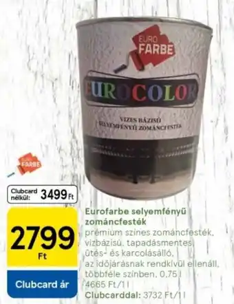 Tesco Eurofarbe selyemfényű zománcfesték ajánlat