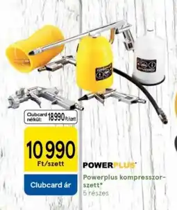 Tesco Powerplus kompresszor- szett ajánlat