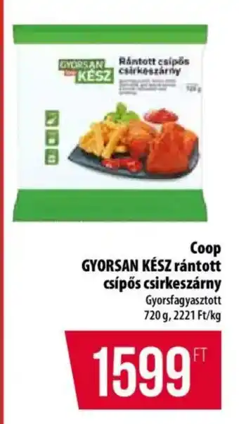 Coop Coop gyorsan kész rántott csípős csirkeszárny ajánlat