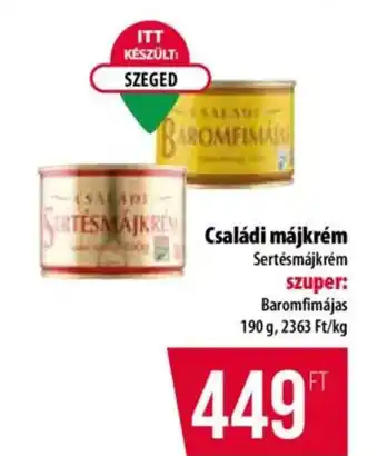 Coop Családi májkrém ajánlat