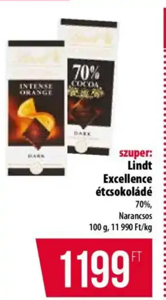 Coop Lindt Excellence étcsokoládé ajánlat