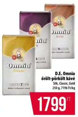 Coop D.E. Omnia örölt-pörkölt kávé ajánlat