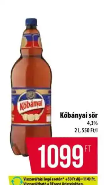 Coop Kőbányai sör ajánlat