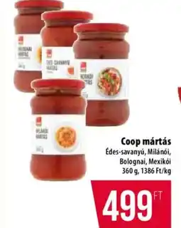 Coop Coop mártás ajánlat