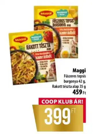 Coop Maggi Fűszeres tepsis ajánlat