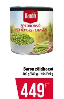 Coop Baron zöldborsó ajánlat