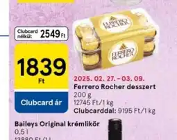 Tesco Ferrero Rocher desszert ajánlat