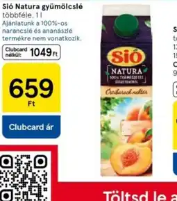 Tesco Si Natura gyümölcslé ajánlat