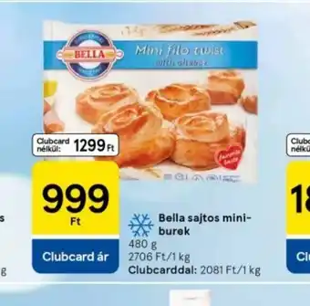 Tesco Bella sajtos mini-burek ajánlat