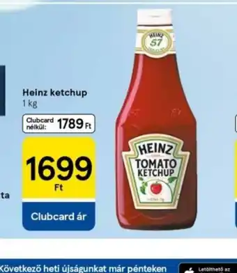 Tesco Heinz ketchup ajánlat