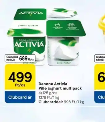 Tesco Danone Activia Pille Joghurt Multipack ajánlat