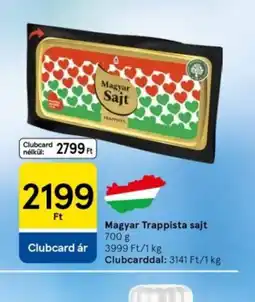 Tesco Magyar Trappista sajt ajánlat