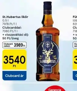 Tesco St.Hubertus likőr ajánlat