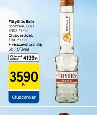 Tesco Fütyülős likőr ajánlat