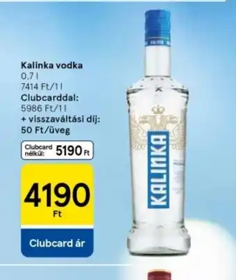 Tesco Kalinka vodka ajánlat