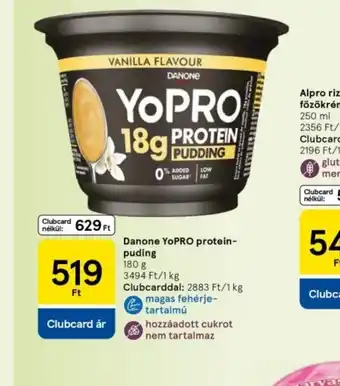 Tesco Danone YoPro Protein Pudding ajánlat