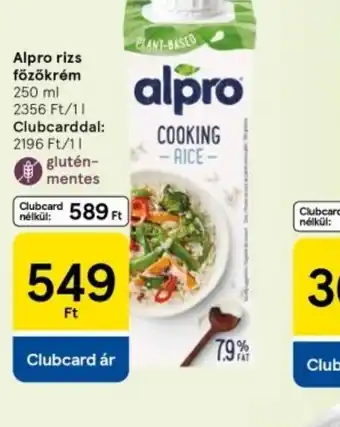 Tesco Alpro Rizs Főzőkrém ajánlat