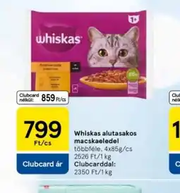 Tesco Whiskas alutasakos macskaeledel ajánlat